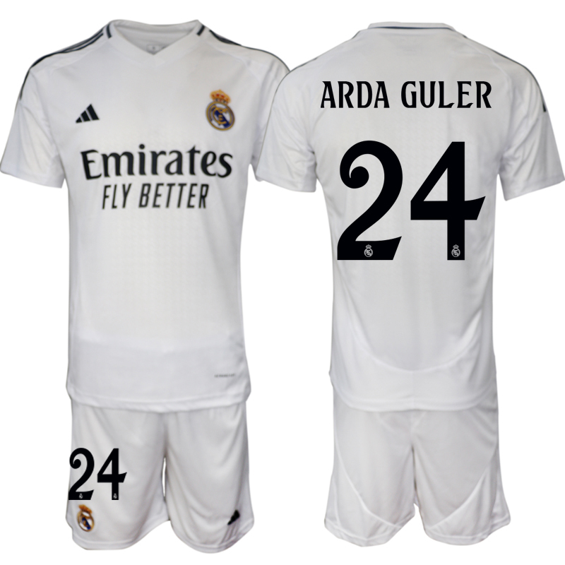 Men 2024-2025 Club Real Madrid home White 24 Soccer Jersey